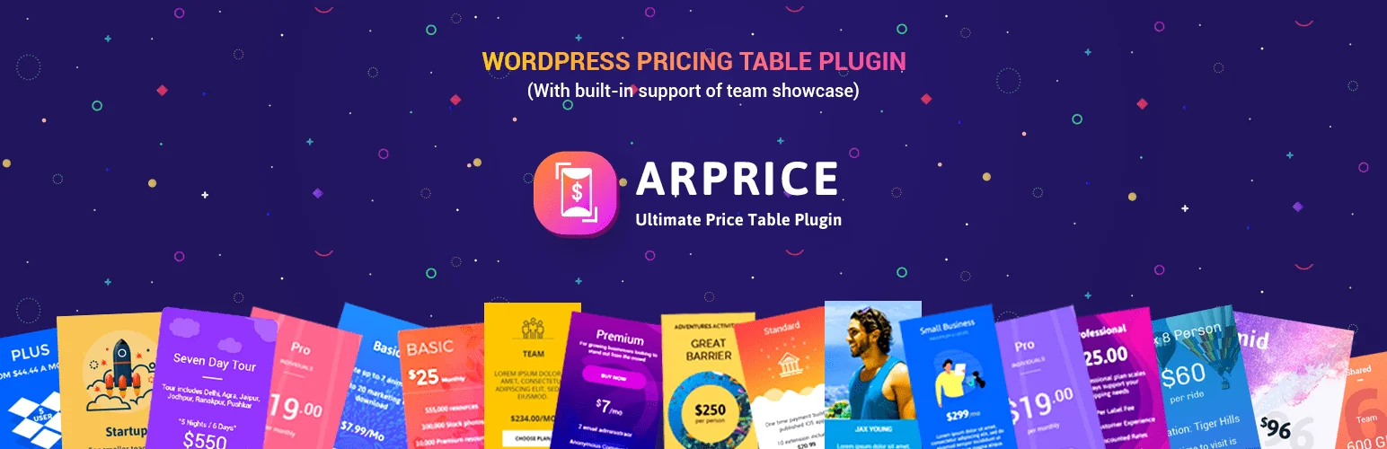 ARPrice - WordPress Pricing Table Plugin